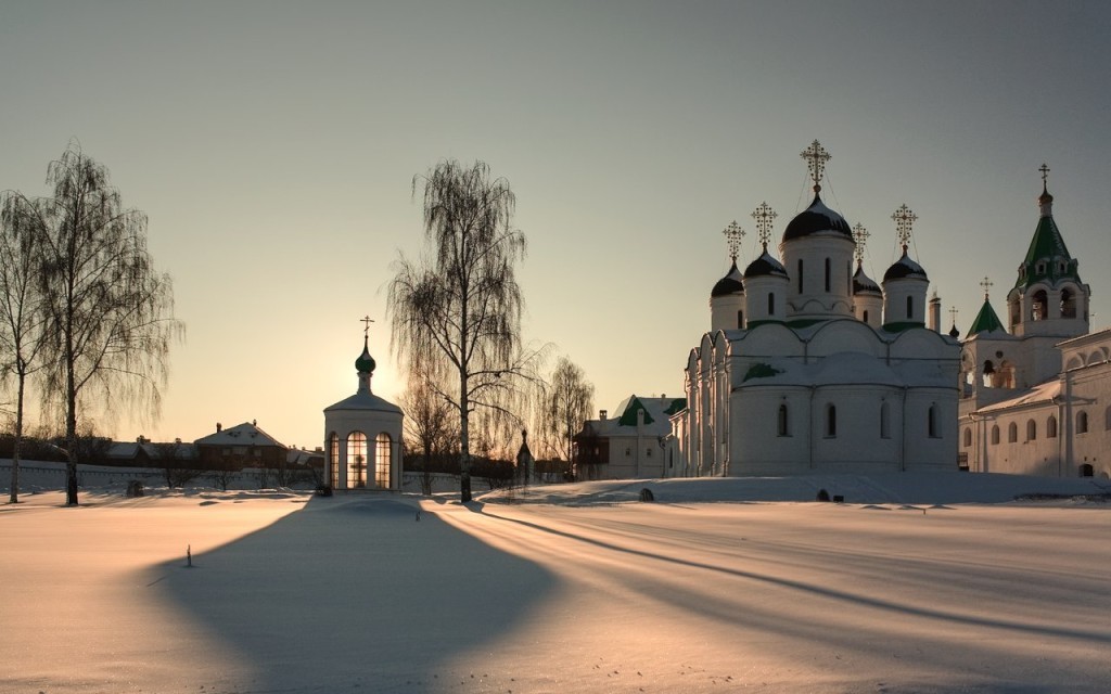 Церковь всех святых Карелия зима